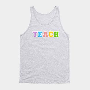 TEACH Rainbow Tank Top